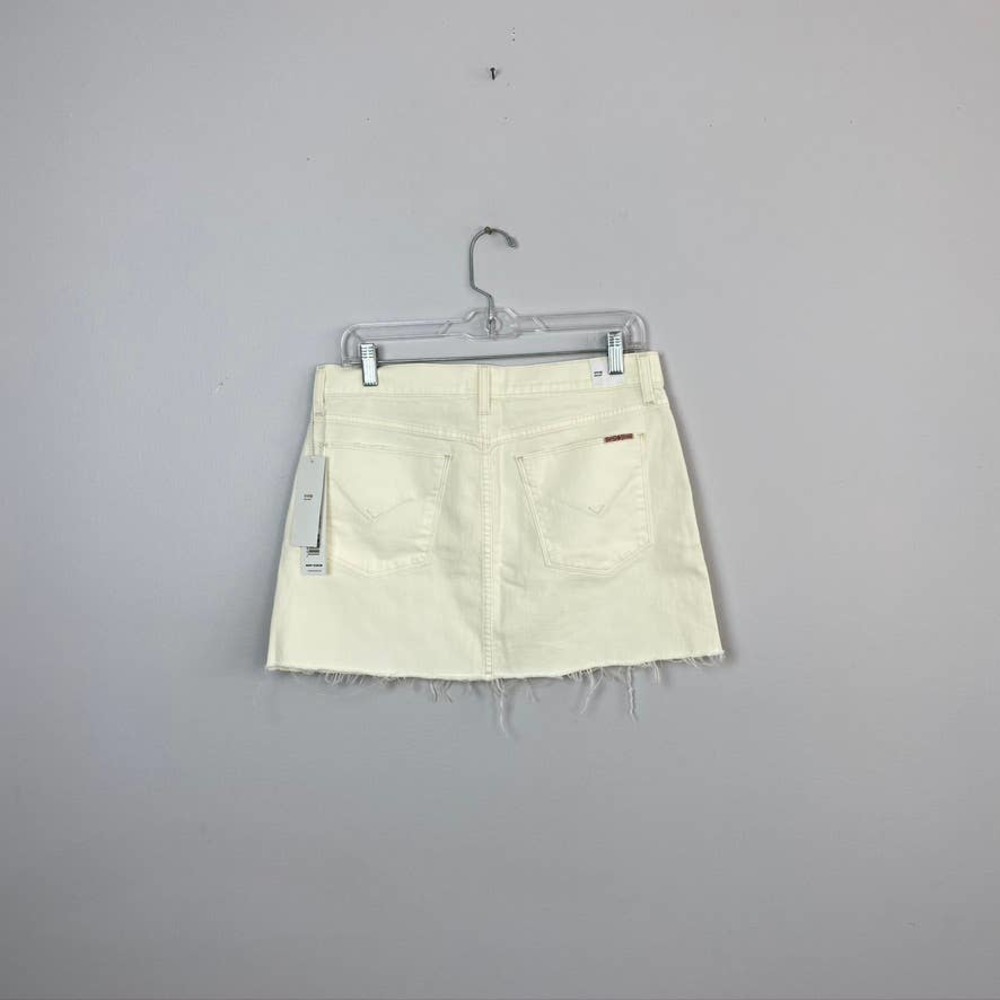 Hudson NEW Viper Denim Mini Skirt in White 27 - Picture 6 of 6